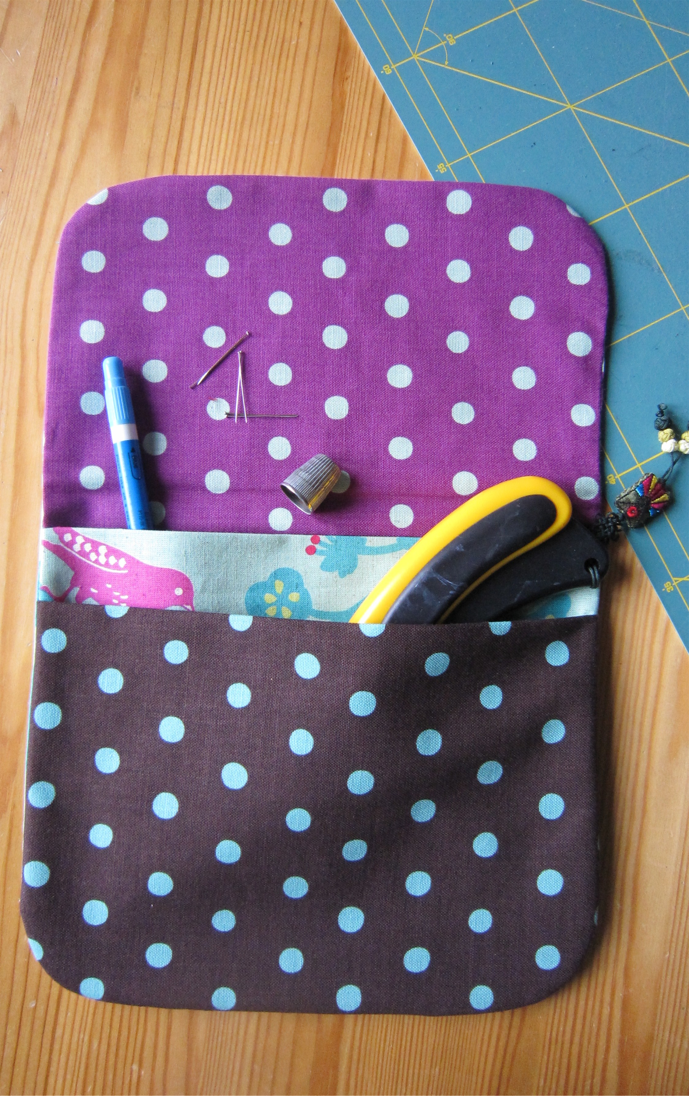 Tuto pochette zippée doublée en patchwork : notre cadeau créatif